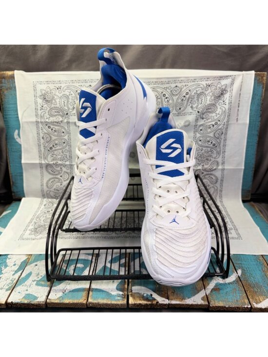 Nike Air Jordan Luka 1 DQ7689-114 White/Blue Basketball Shoes Mens Size 12.5 EUC main image 6